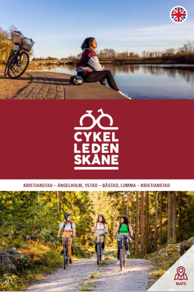 Map brochure Cykelleden Sk&aring;ne