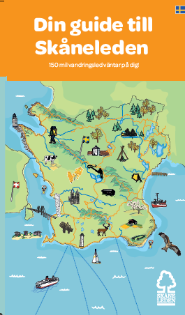 A foldable inspiration folder for the Sk&aring;neleden Trail