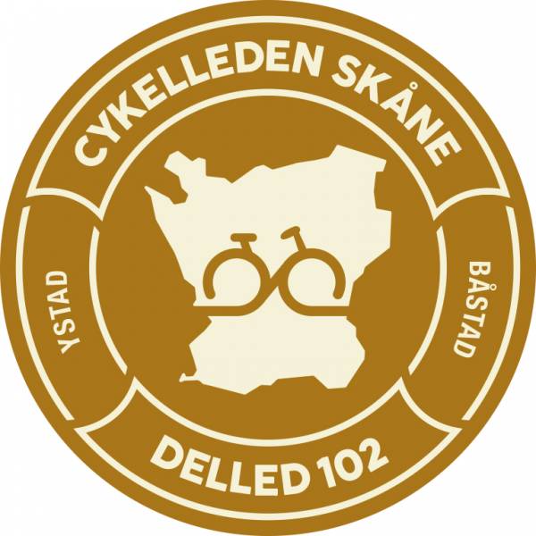 Round patch, brown, Cykelleden Sk&aring;ne delled 102